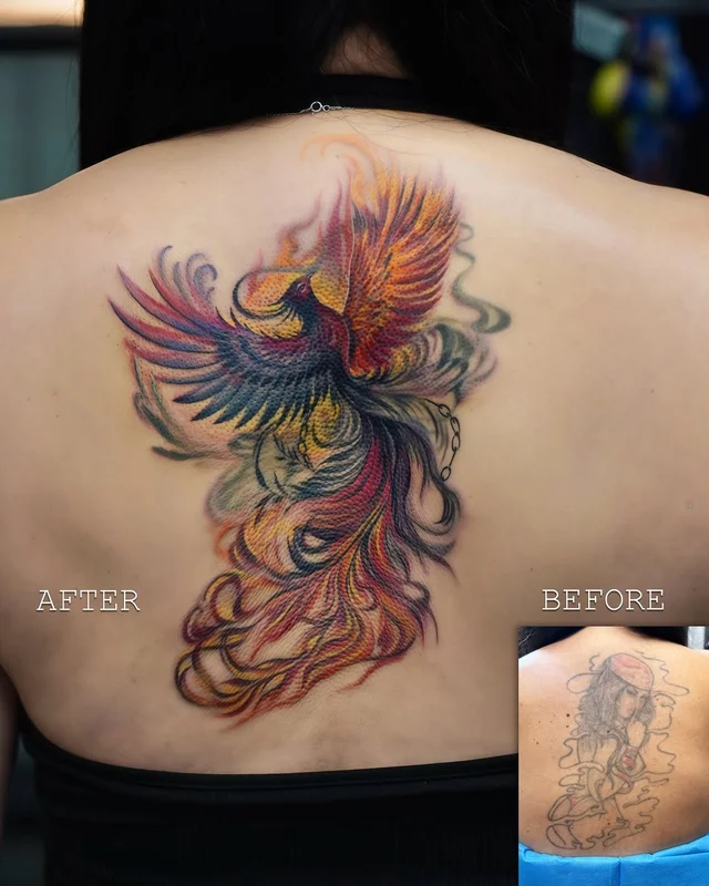 LUCINE—COVER UP TATTOO's work 4