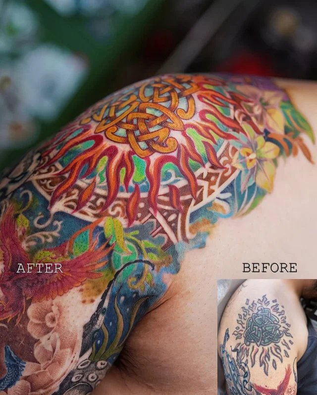 LUCINE—COVER UP TATTOO's work 2