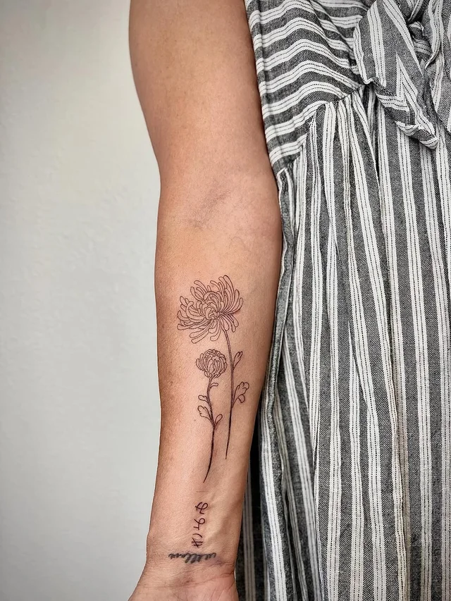 fine line tattoo LA's work 1