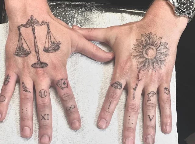 fine line tattoo LA's work 3