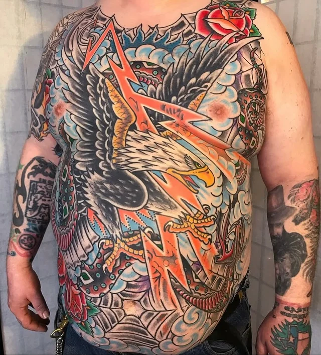 Artist at Great Wave Tattoo's work 4