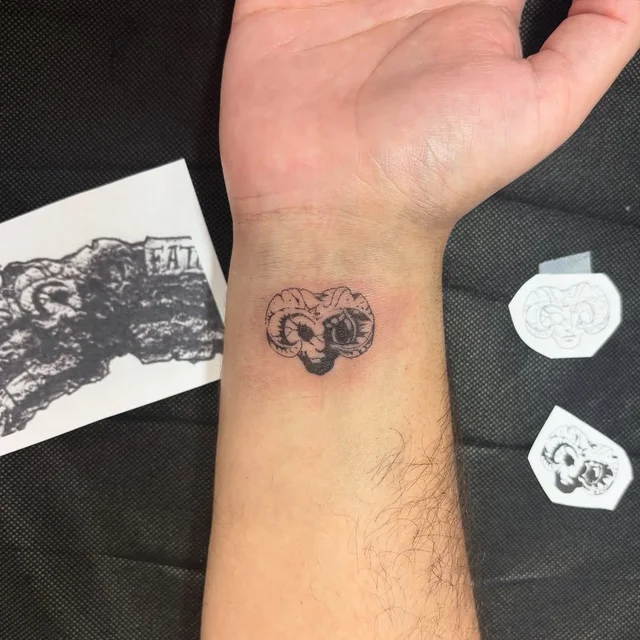 marsha ᯽ blackwork tattoos in los angeles's work 4