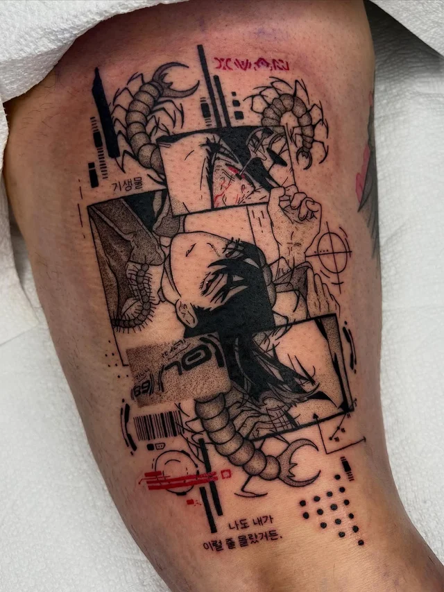 los angeles anime tattoos's work 1